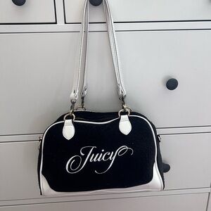 Juicy Couture Black and White Shoulder Bag